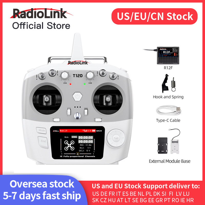 Drone Flight Controller - Radiolink T12D ELRS 12 Channels Transmitter,Receiver