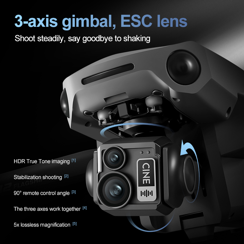 8K 3 Axis Gimbal Brushless 7.2 - Drone Gps Mount recensione e prezzo