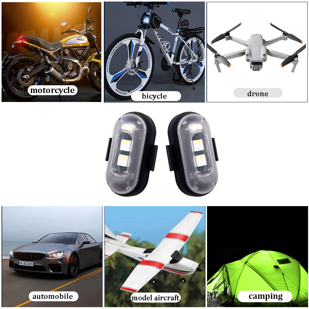 10x 4x 8Colors Wireless LED Dr - Drone Led Light recensione e prezzo